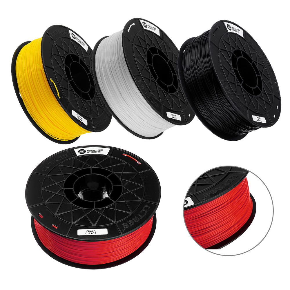 CCTREE® 1KG/Roll 1.75mm Many Colors ABS Filament for Crealilty/TEVO/Anet 3D Printer